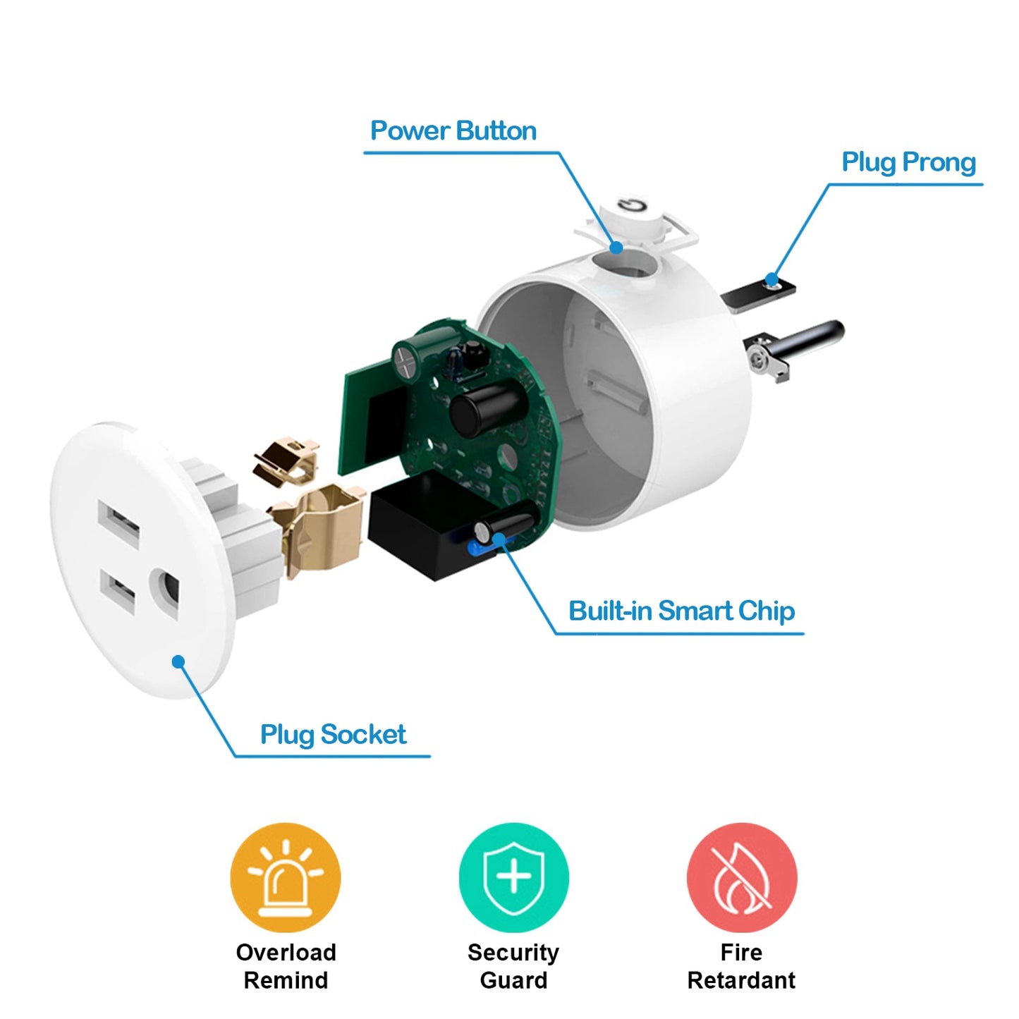 SmartLink WiFi Plug - App control view