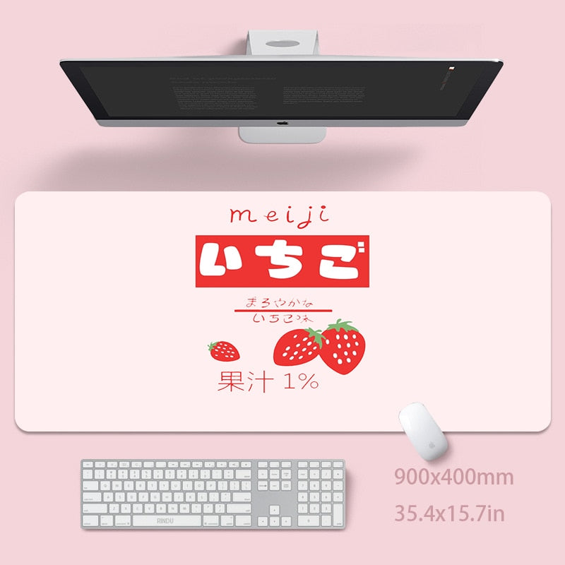 Mouse Pad Cute Pink Table Mats Computer Mousepad Keyboard Mat Big Desk Pad 100x50cm Large Gamer Mousemats Mausepads Mouse Mat
