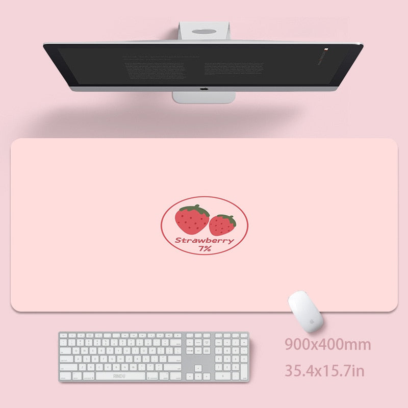 Mouse Pad Cute Pink Table Mats Computer Mousepad Keyboard Mat Big Desk Pad 100x50cm Large Gamer Mousemats Mausepads Mouse Mat