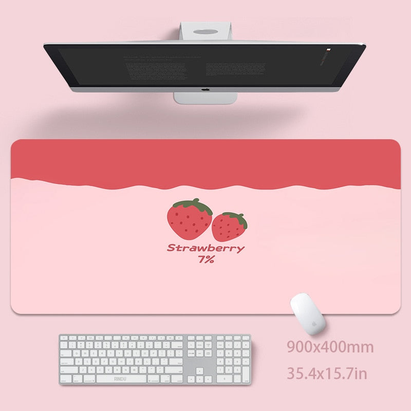 Mouse Pad Cute Pink Table Mats Computer Mousepad Keyboard Mat Big Desk Pad 100x50cm Large Gamer Mousemats Mausepads Mouse Mat