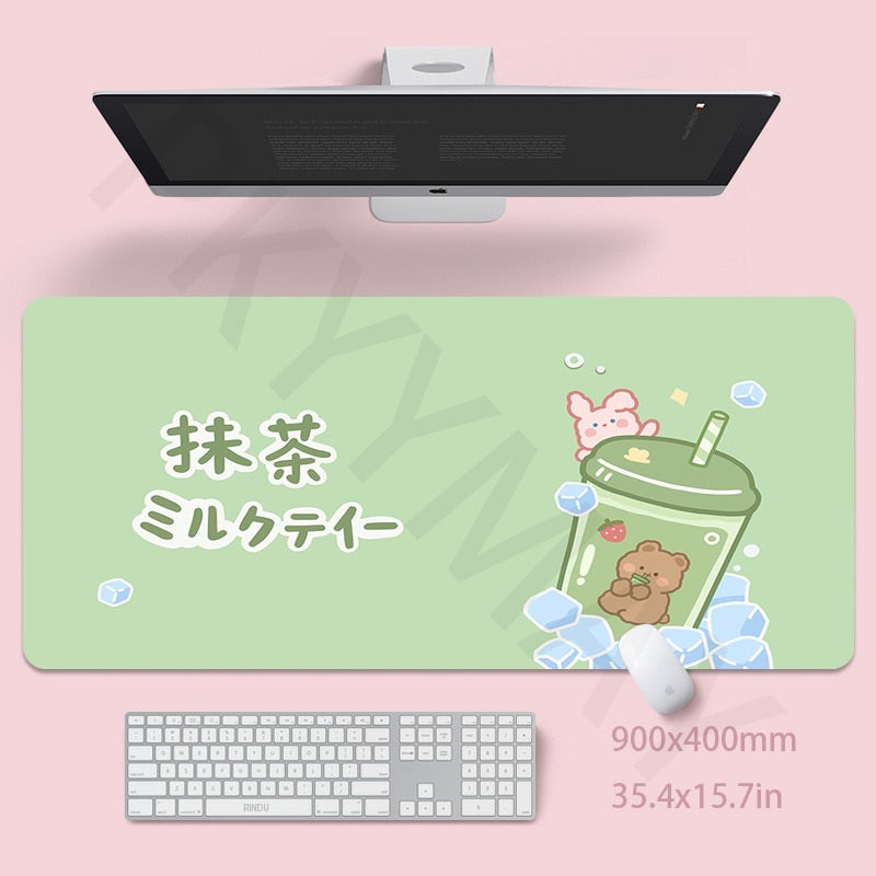 Pink Mouse Mat 40x90cm Girl Gaming Mousepad Gamer Mouse Pad 55x100cm Cute Dek Pad Ladys Desk Mat Soft Pad For Table 30x80cm