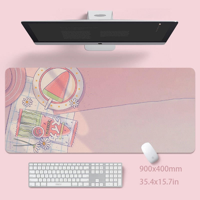 Kawaii Mousepad Cute Pink Mouse Pads Large Mouse Mat Natural Rubber Keyboard Mat PC Mat Desk Pad Mouse Mat Mouse Pad Mouse Mats