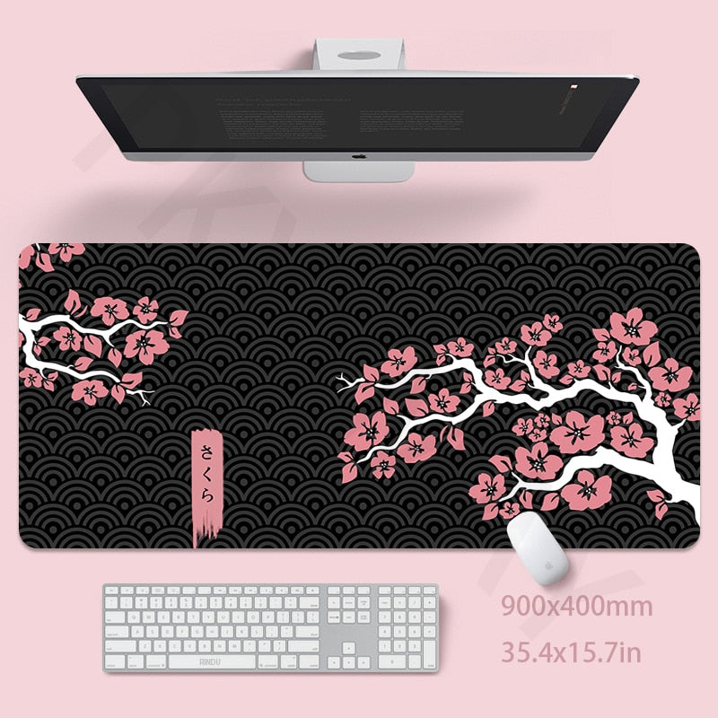 Pink Mouse Mat 40x90cm Girl Gaming Mousepad Gamer Mouse Pad 55x100cm Cute Dek Pad Ladys Desk Mat Soft Pad For Table 30x80cm