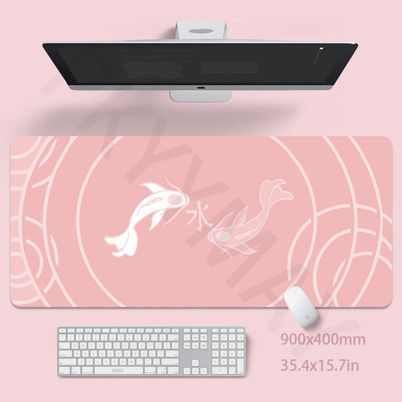 Pink Mouse Mat 40x90cm Girl Gaming Mousepad Gamer Mouse Pad 55x100cm Cute Dek Pad Ladys Desk Mat Soft Pad For Table 30x80cm