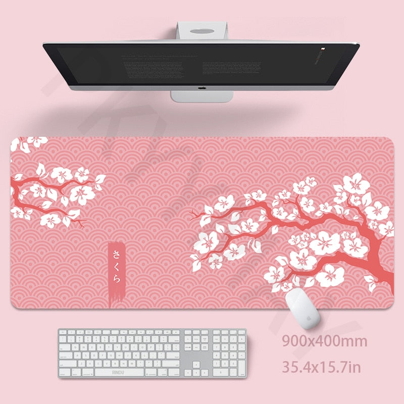 Pink Mouse Mat 40x90cm Girl Gaming Mousepad Gamer Mouse Pad 55x100cm Cute Dek Pad Ladys Desk Mat Soft Pad For Table 30x80cm