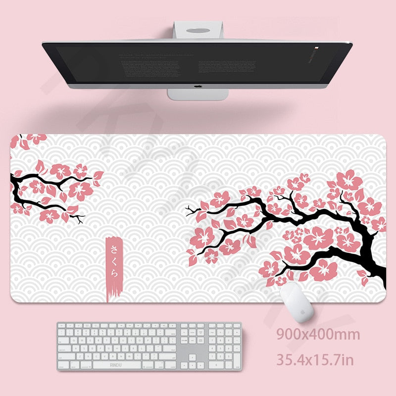 Pink Mouse Mat 40x90cm Girl Gaming Mousepad Gamer Mouse Pad 55x100cm Cute Dek Pad Ladys Desk Mat Soft Pad For Table 30x80cm