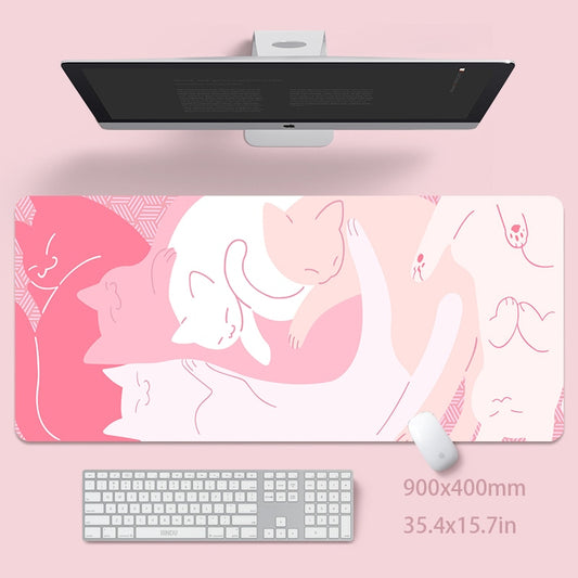 Kawaii Cute Cat Mouse Pad Gaming Mousepad