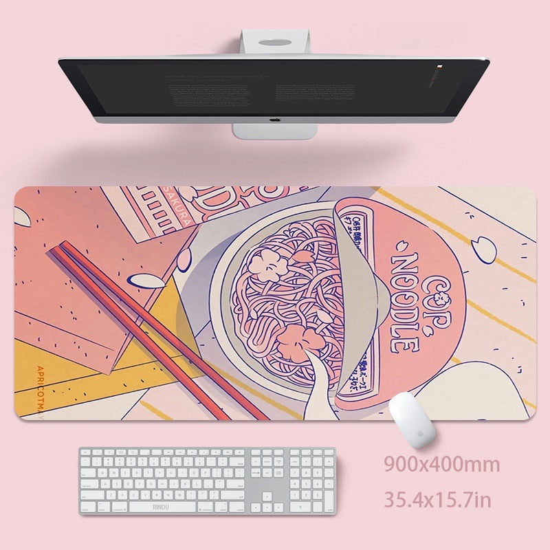 Kawaii Mousepad Cute Pink Mouse Pads Large Mouse Mat Natural Rubber Keyboard Mat PC Mat Desk Pad Mouse Mat Mouse Pad Mouse Mats